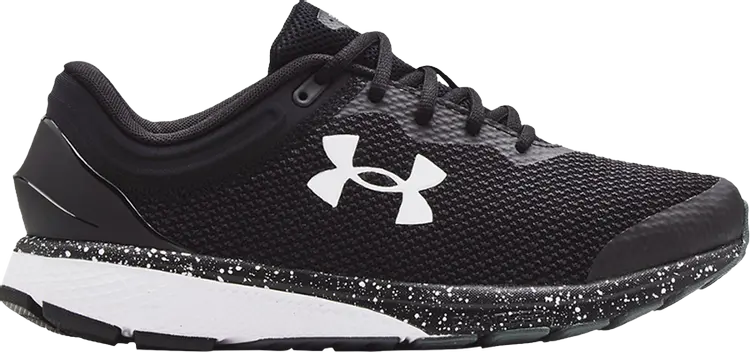 

Кроссовки Under Armour Charged Escape 3 4E Wide Big Logo - Black White, черный