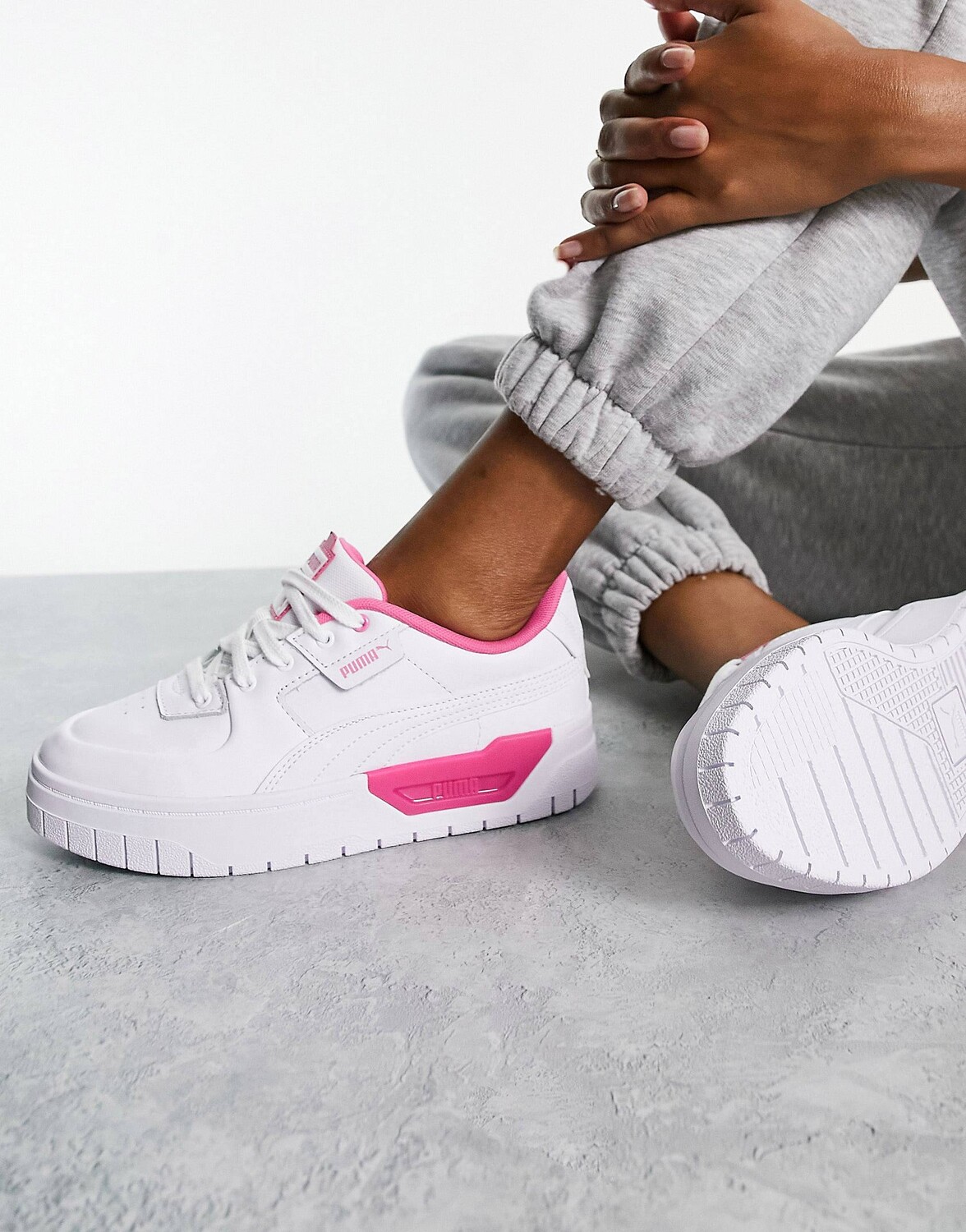 

Кроссовки Puma Cali Dream белого и розового цветов, Розовый