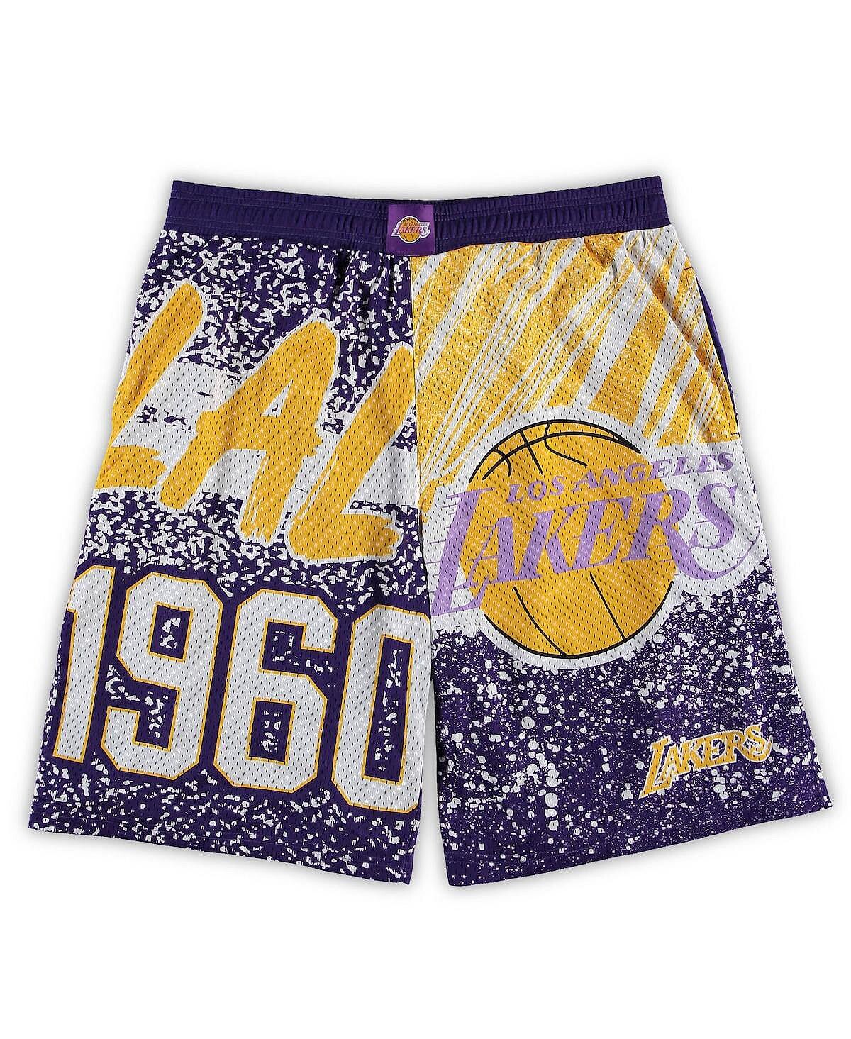 

Мужские фиолетовые шорты jumbotron los angeles lakers big and tall hardwood classics Mitchell & Ness, фиолетовый