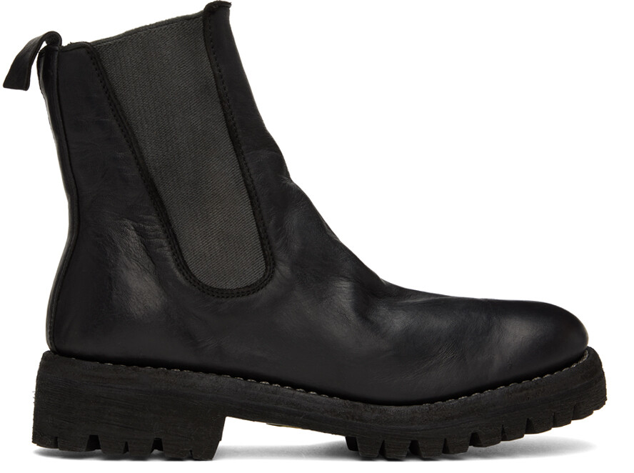 

Черные ботинки челси 76V Guidi, Черный