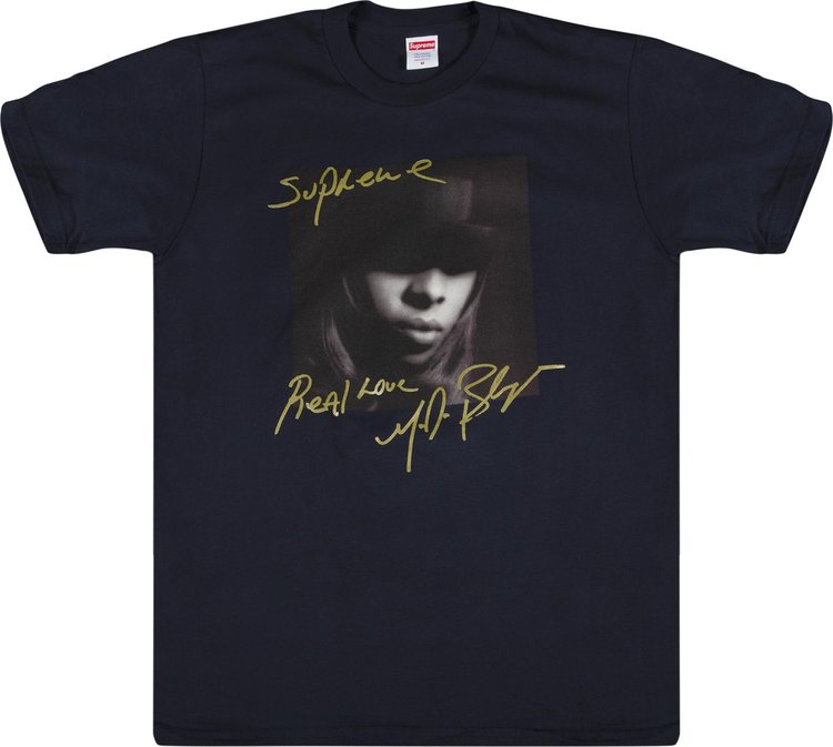 Футболка Supreme Mary J. Blige T-Shirt 'Navy', синий mary j blige herstory vol 1