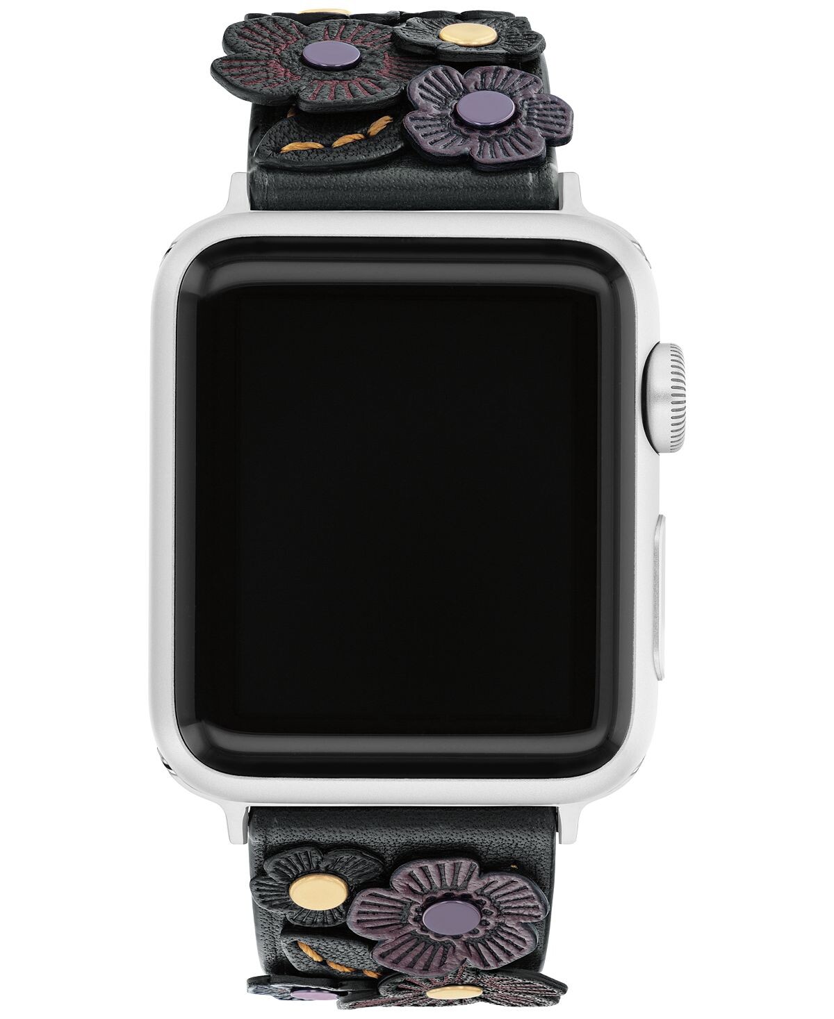 

Кожаный ремешок apple watch с чайной розой, 38 мм/40 мм COACH, черный