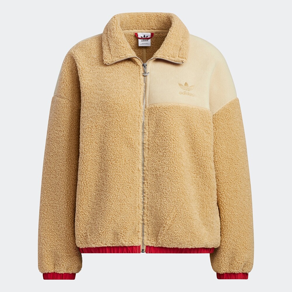 

Куртка Adidas Pf Sherpa Sports, бежевый/красный