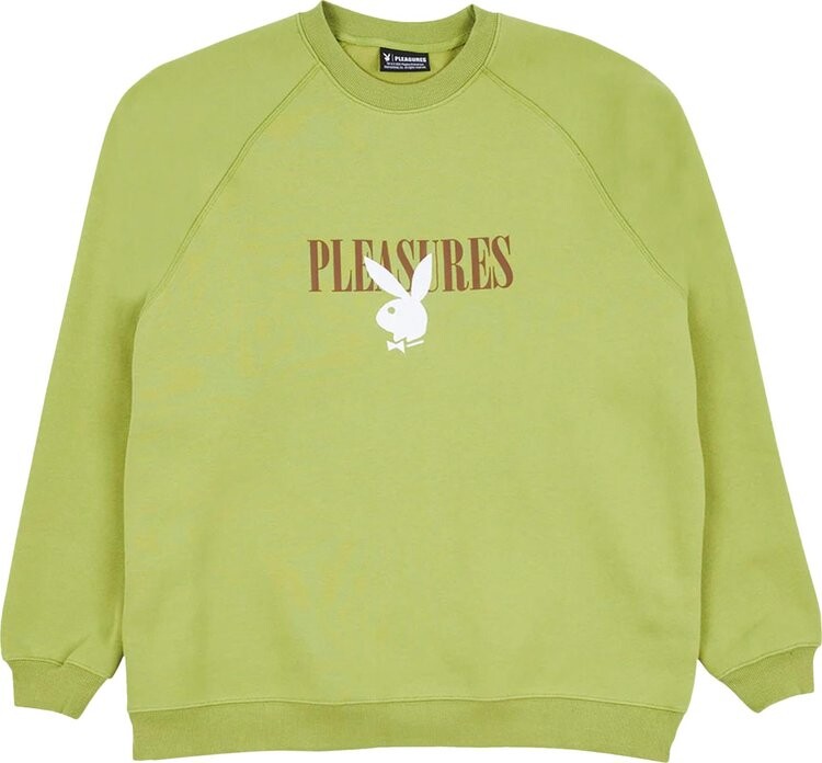 

Толстовка Pleasures x Playboy Bunny Logo Crewneck 'Green', зеленый