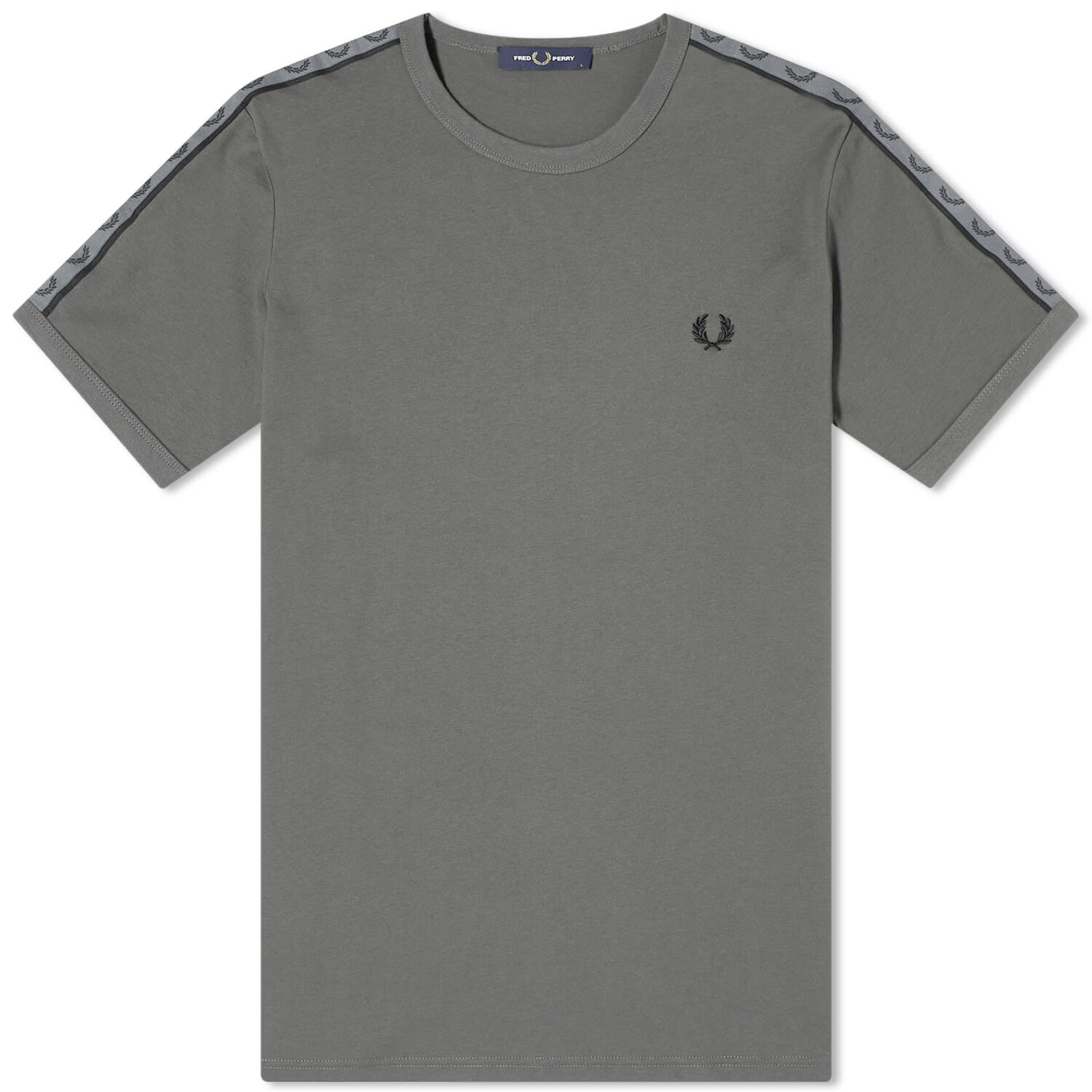 

Футболка Fred Perry Taped Ringer, темно-зеленый