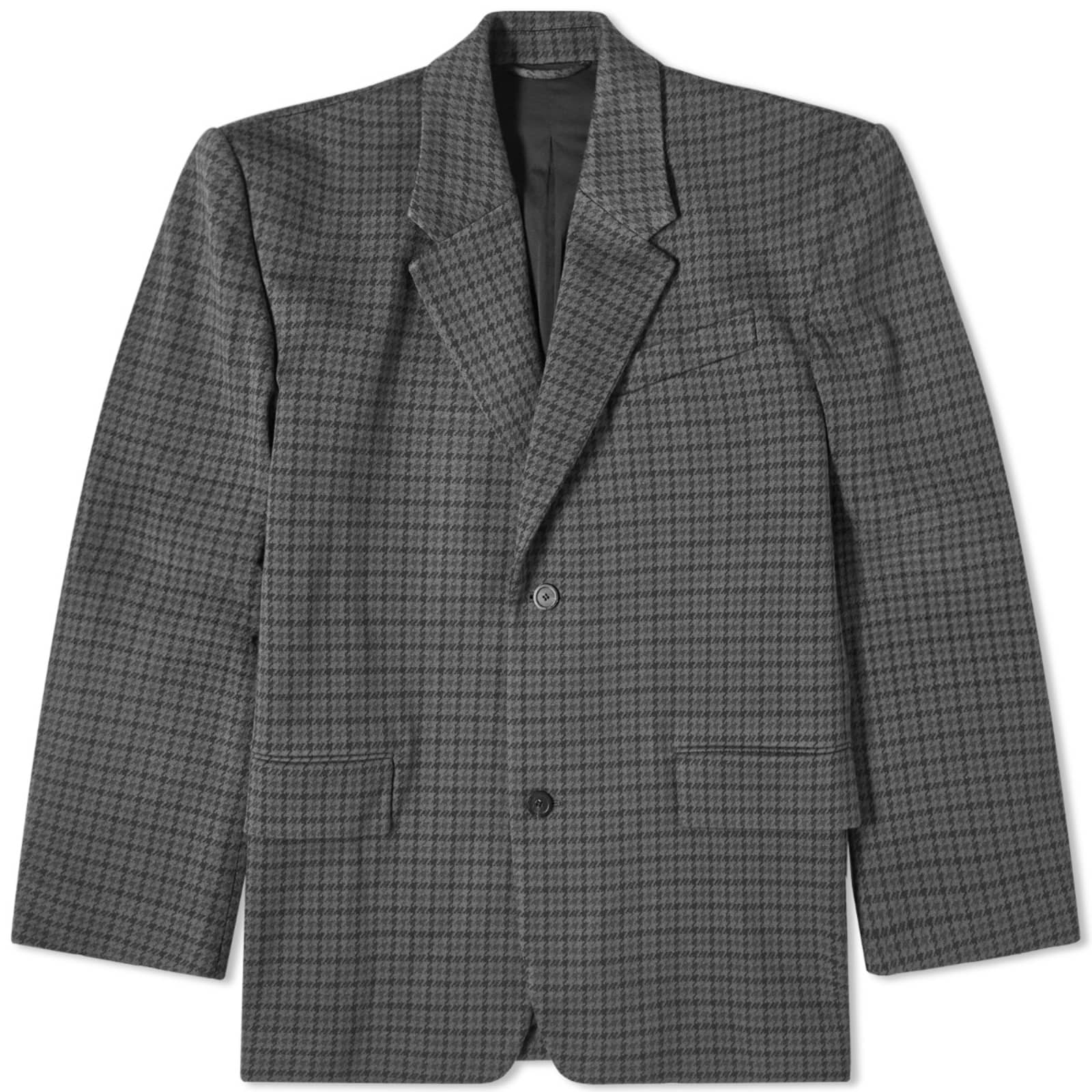 Куртка Balenciaga Houndstooth Oversized Tailored, серый