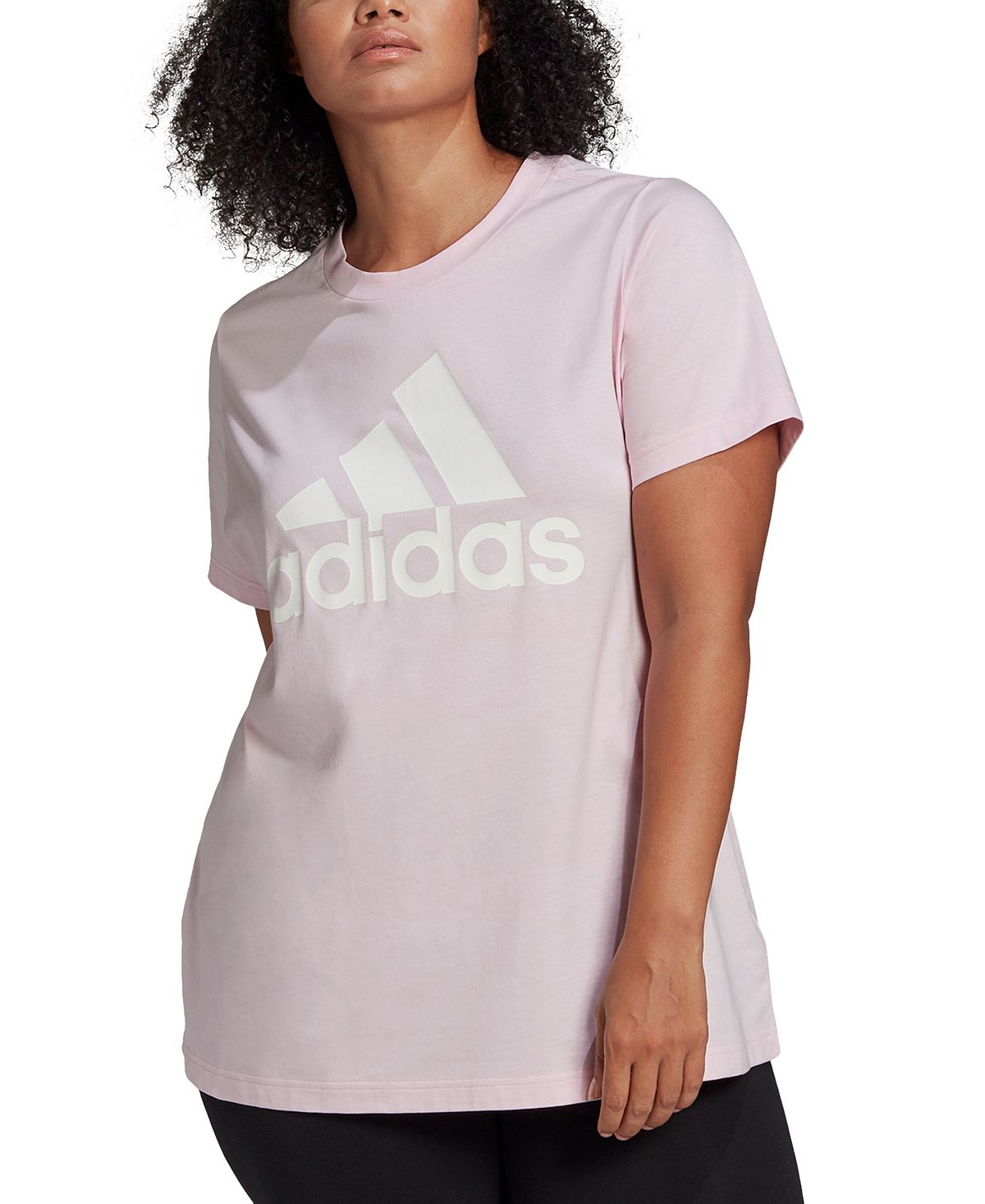 Женская хлопковая футболка с логотипом Essentials, XS-4X adidas