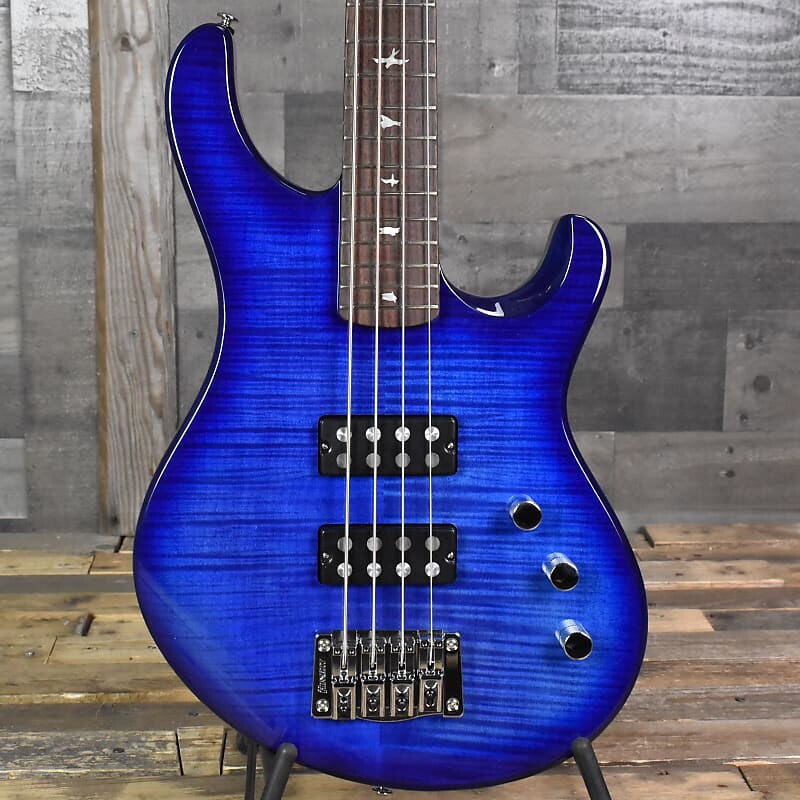 

Paul Reed Smith SE Kingfisher - Faded Blue Wrap Around Burst с сумкой для переноски PRS SE Kingfisher Bass