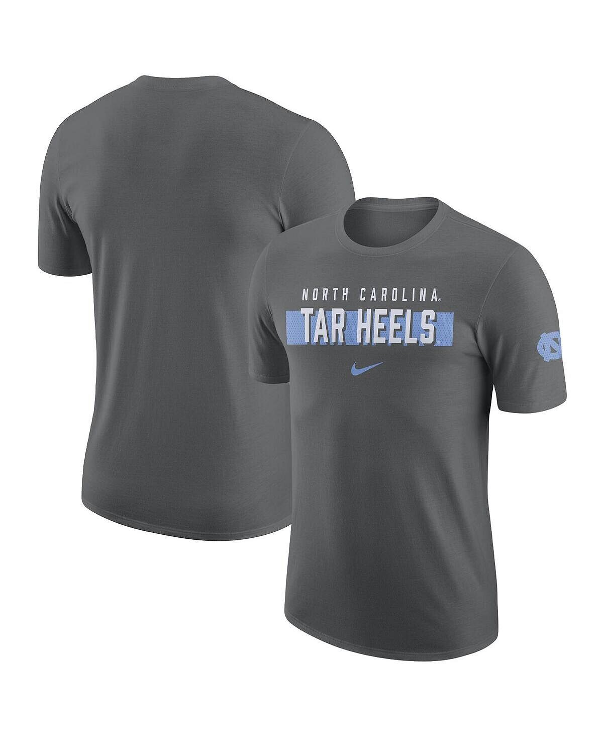 

Мужская серая футболка North Carolina Tar Heels Campus Gametime Nike, Серый
