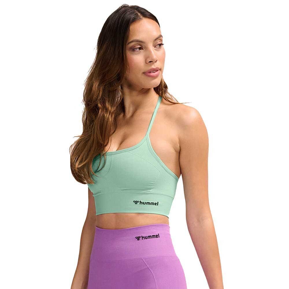 Спортивный топ Hummel Tiffy Seamless, зеленый