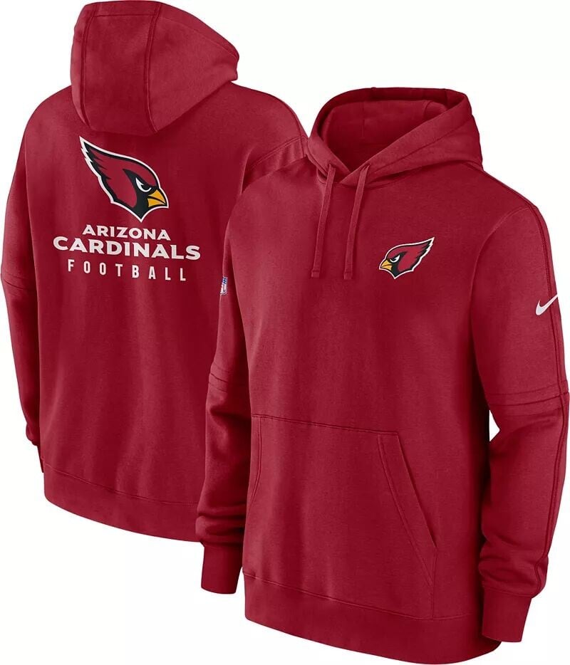 

Мужская красная толстовка с капюшоном Nike Arizona Cardinals 2023 Sideline Club