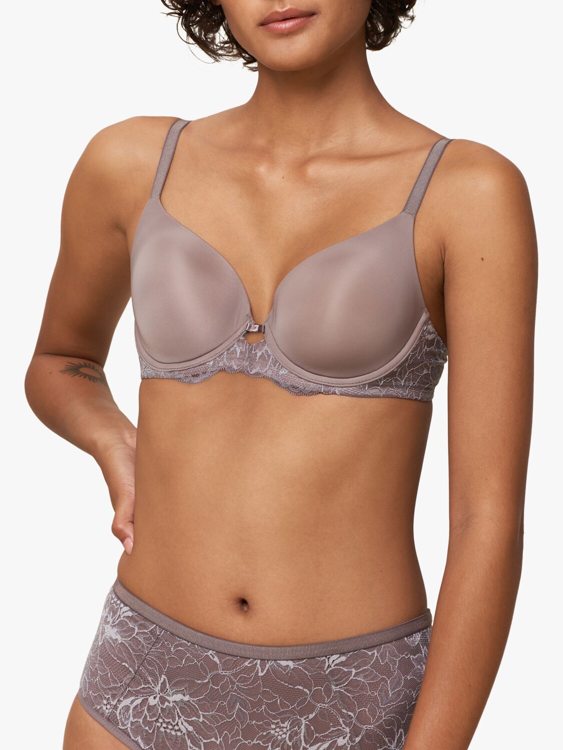 

Бюстгальтер-футболка Triumph Amourette Charm Conscious, голубино-серый