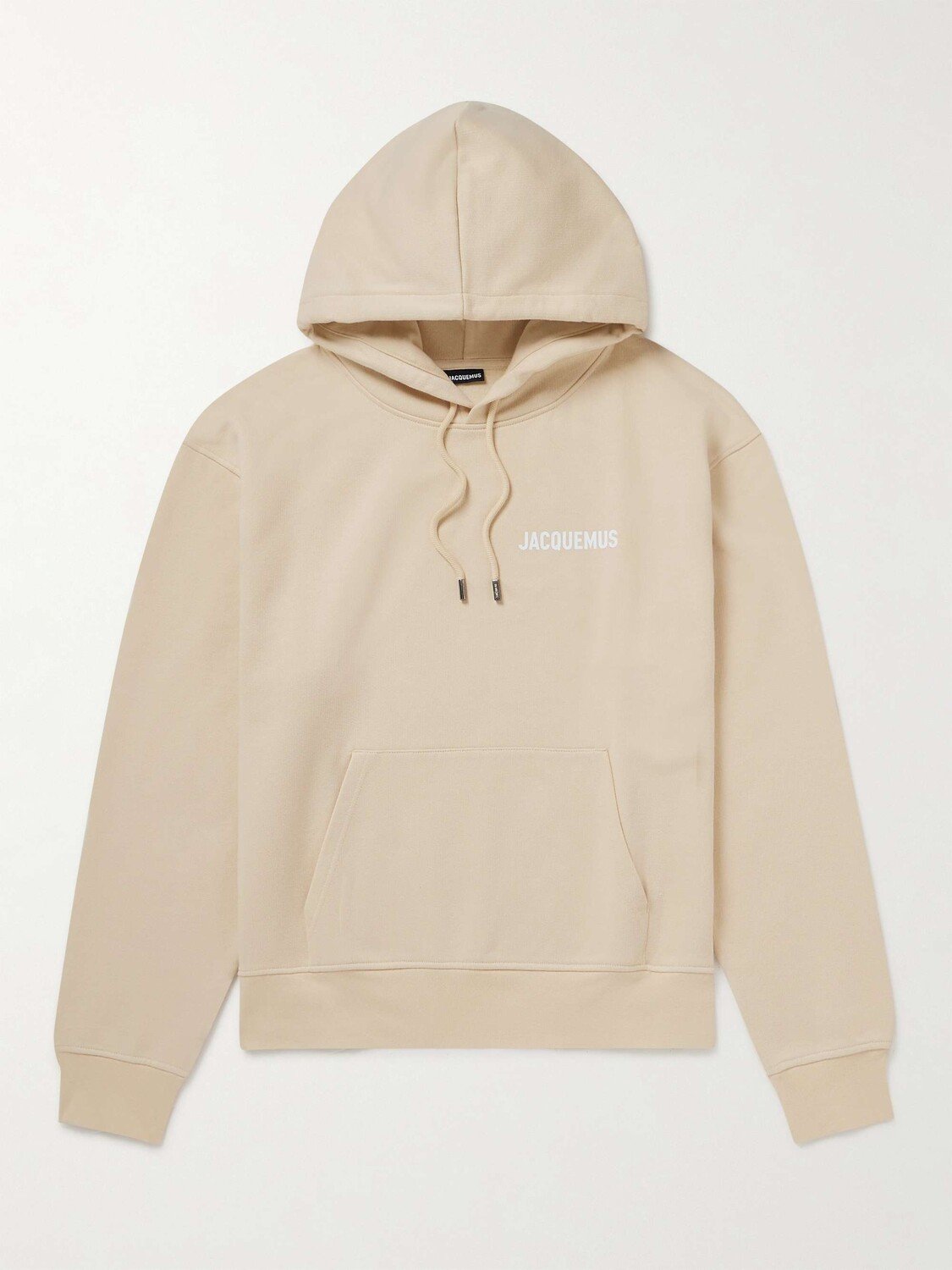 

Толстовка из органического хлопкового джерси с логотипом JACQUEMUS, бежевый