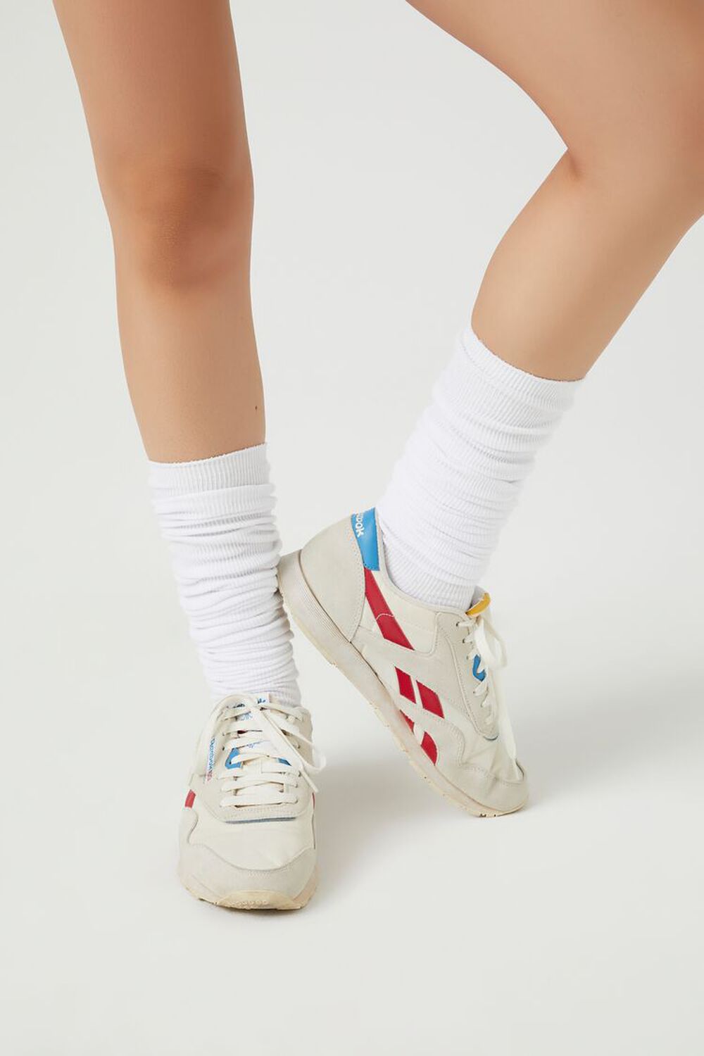 Носки выше колена из смесового хлопка Forever 21, белый носки выше колена из чистого хлопка с алфавитом ромбовидные корейская версия хлопковых носков модные трендовые носки