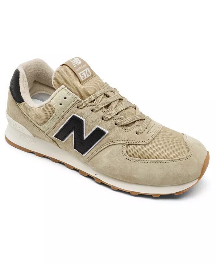 

Мужские повседневные кроссовки 574 от Finish Line New Balance, бежевый