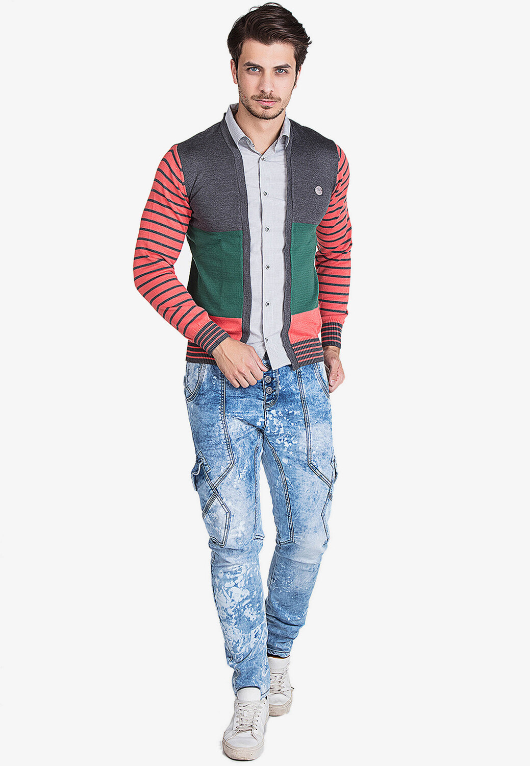

Лонгслив Cipo & Baxx Pullover, антрацит