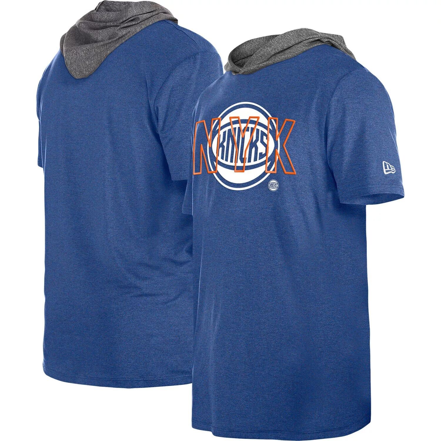 

Мужская синяя футболка с капюшоном New Era New York Knicks Active, Синий