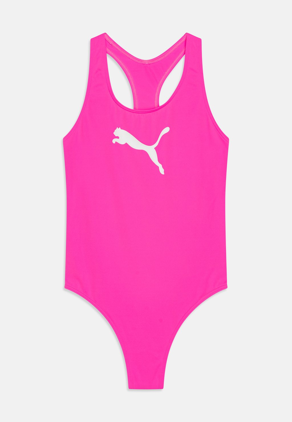 Купальник SWIM GIRLS RACERBACK SWIMSUIT Puma, цвет fluo pink цена и фото