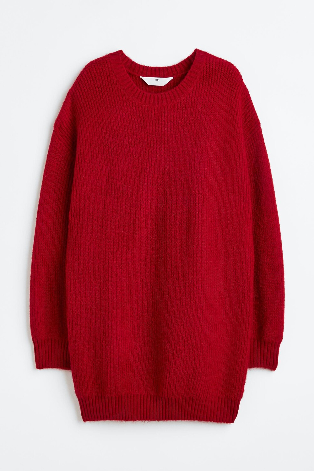 

Вязаное платье H&M, темно-красный