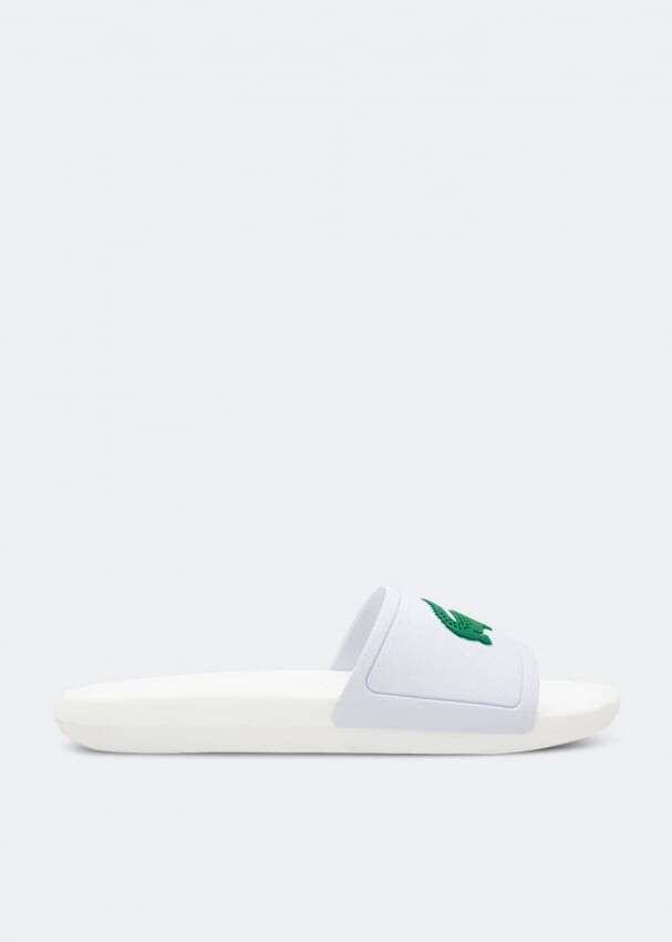 

Шлепанцы LACOSTE Croco slides, белый