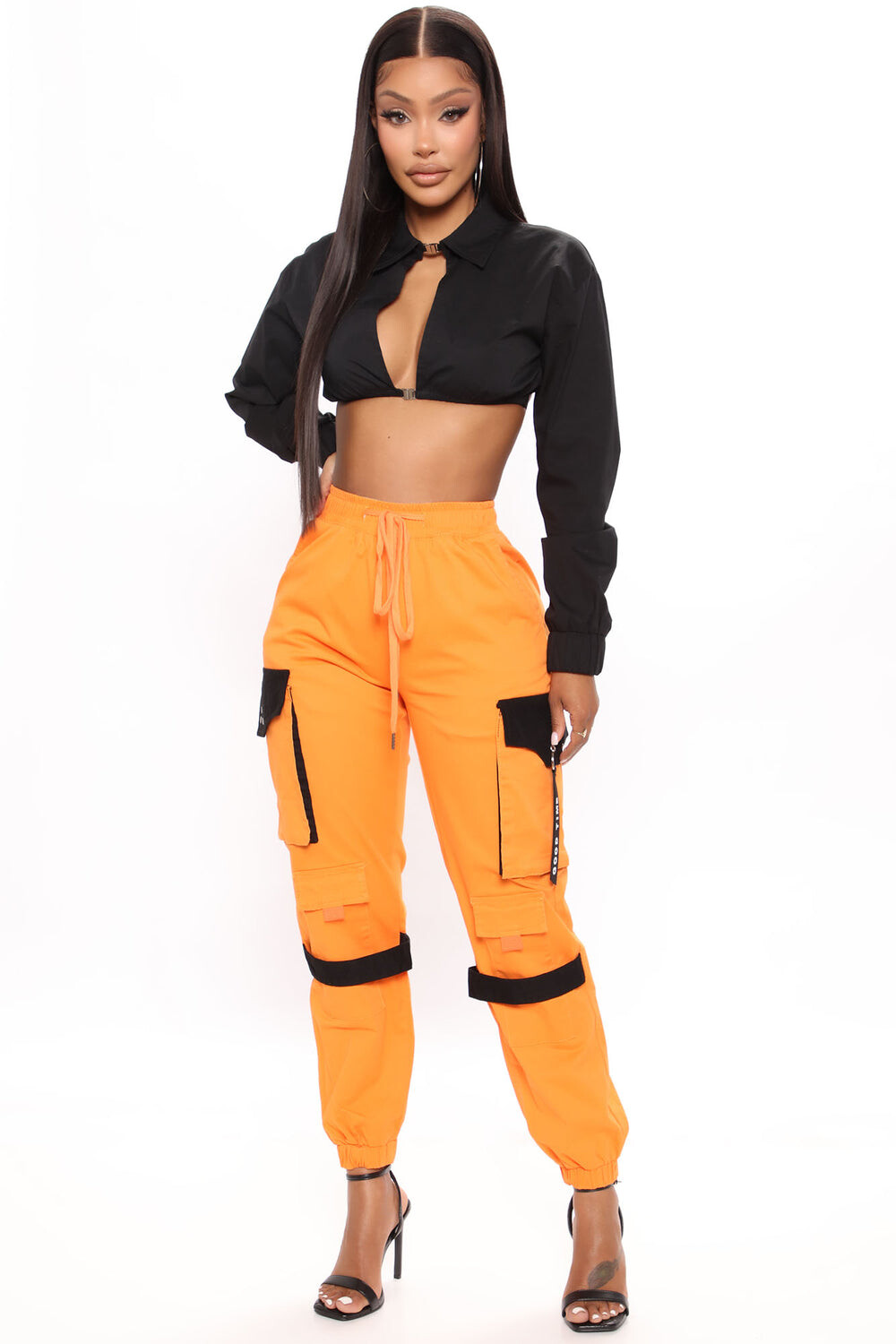 

Брюки карго Fashion Nova RJJ2905, оранжевый