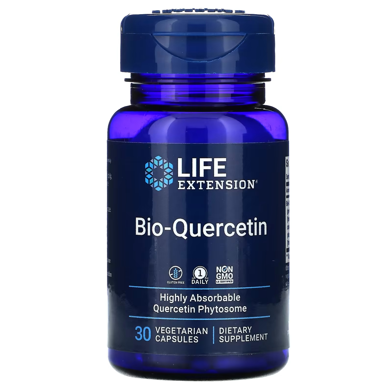 Биокверцитин Life Extension, 30 капсул поддержание оптимального здоровья мозга cognitex basics 30 капсул life extension