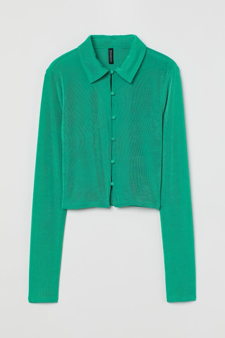 

Рубашка из джерси H&M, зеленый