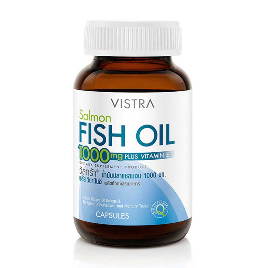 биологически активная добавка vitateka омега 3 35% с витамином е 30 шт Рыбий жир Vistra Salmon Plus Vitamin E, 1000 мг, 3 банки по 100 капсул
