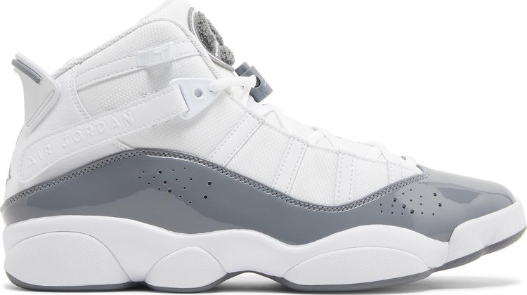 Кроссовки Jordan 6 Rings White Cool Grey, белый баскетбольные кроссовки jordan 6 rings unisex цвет wolf grey cool grey white