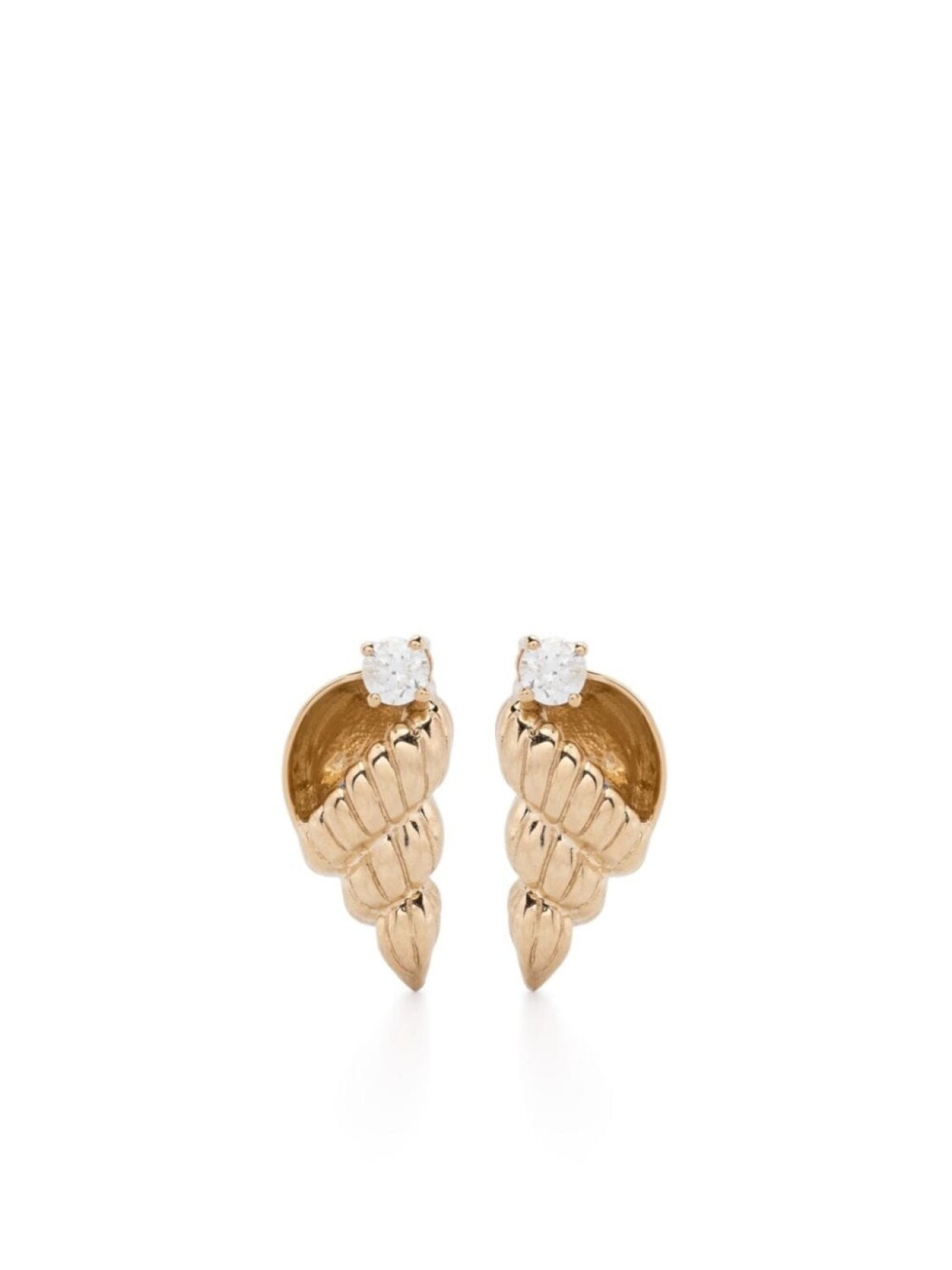 

Серьги Paire De Puces Nautilus из желтого золота с бриллиантами Yvonne Léon, золотой