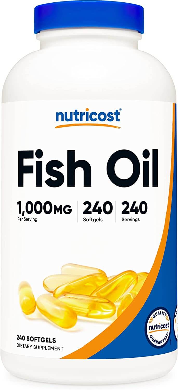 бады тонизирующие и общеукрепляющие vplab рыбий жир fish oil омега 3 незаменимые жирные кислоты витамины а d е Рыбий жир Nutricost, 240 капсул