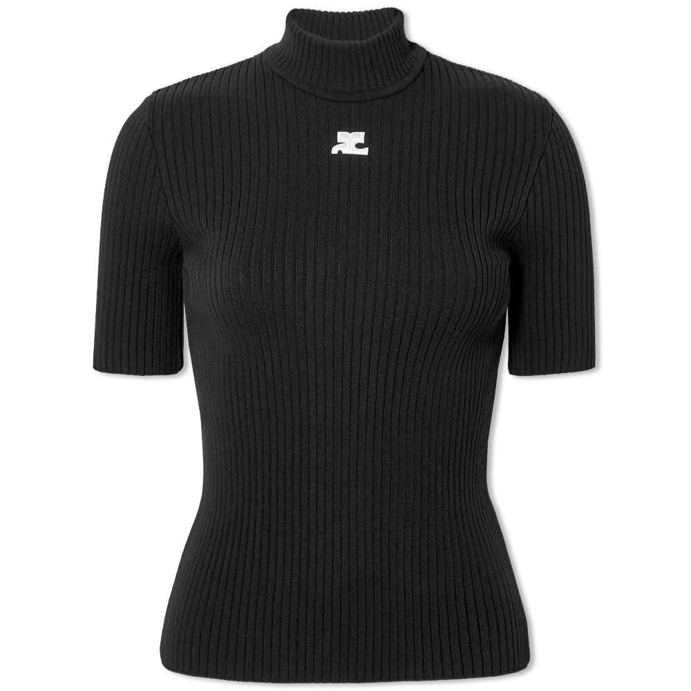 

Футболка Courrèges Short Sleeve Rib High Neck Sweater