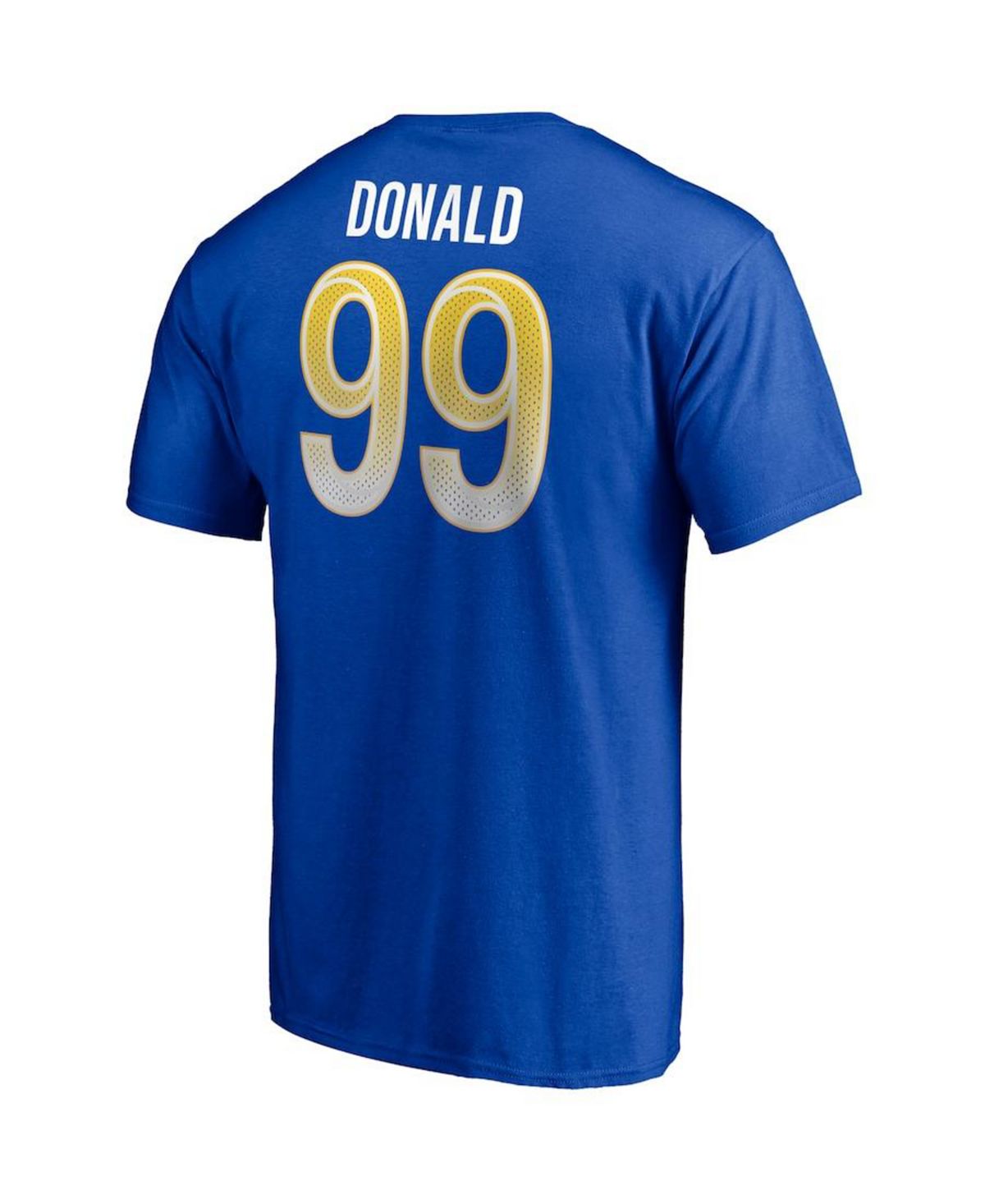 Мужская футболка с изображением имени и номера игрока aaron donald royal  los angeles rams player Fanatics