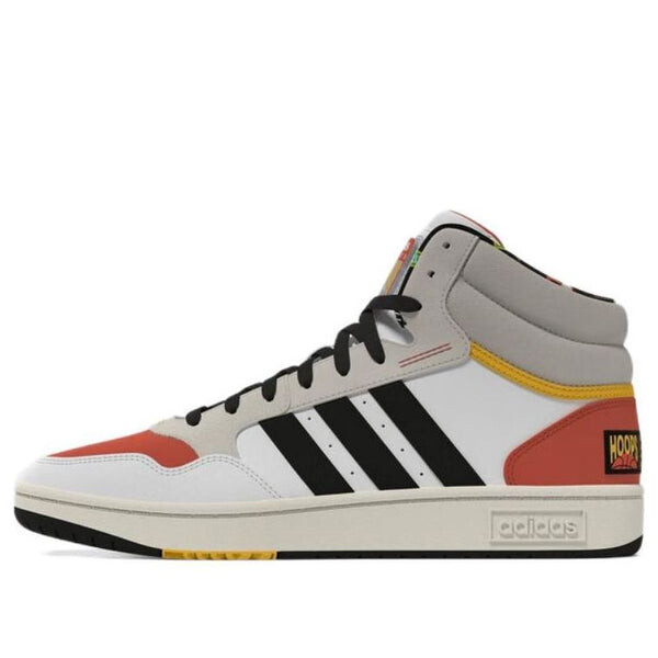 Кроссовки JF x adidas neo Hoops 3.0 Mid FZ5958, серый кроссовки adidas neo hoops 2 0 mid shoes white solar yellow белый