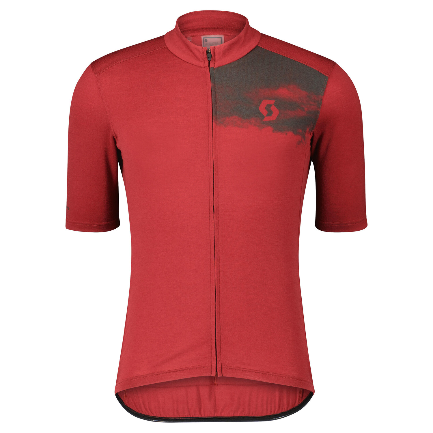

Велосипедная рубашка SCOTT - для мужчин - Gravel Merino SS, красный / темно-серый
