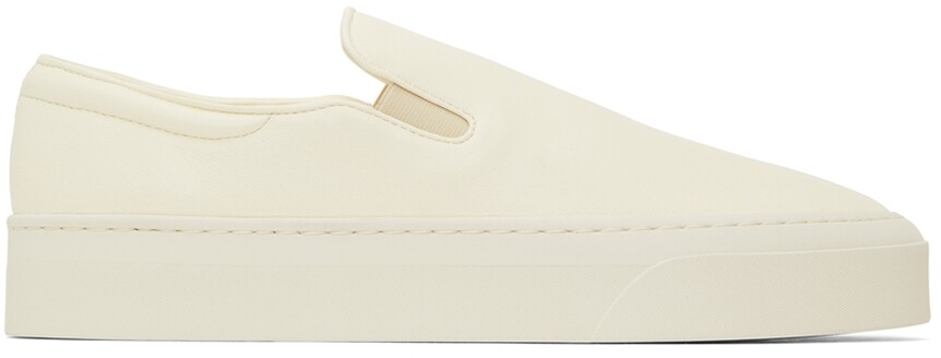 

Кожаные кроссовки без шнурков Marie H Off-White The Row
