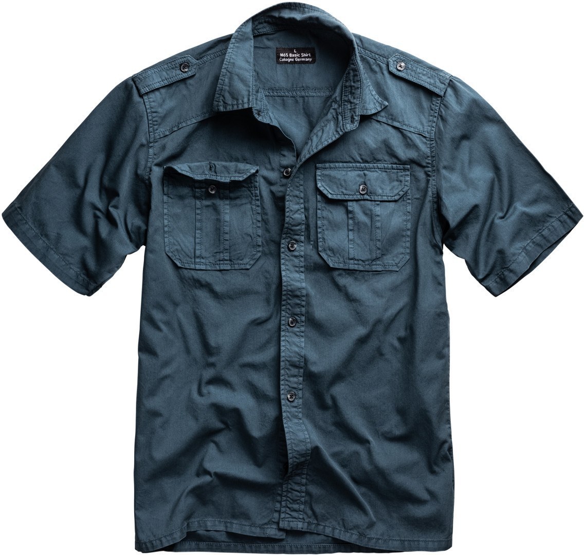 Рубашка Surplus M65 Basic Short Sleeve, темно - синий