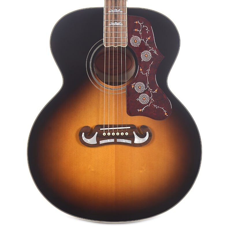 

Epiphone вдохновлен Gibson J-200 Aged Vintage Sunburst Gloss с Fishman Sonicore Inspired by Gibson J-200 Aged