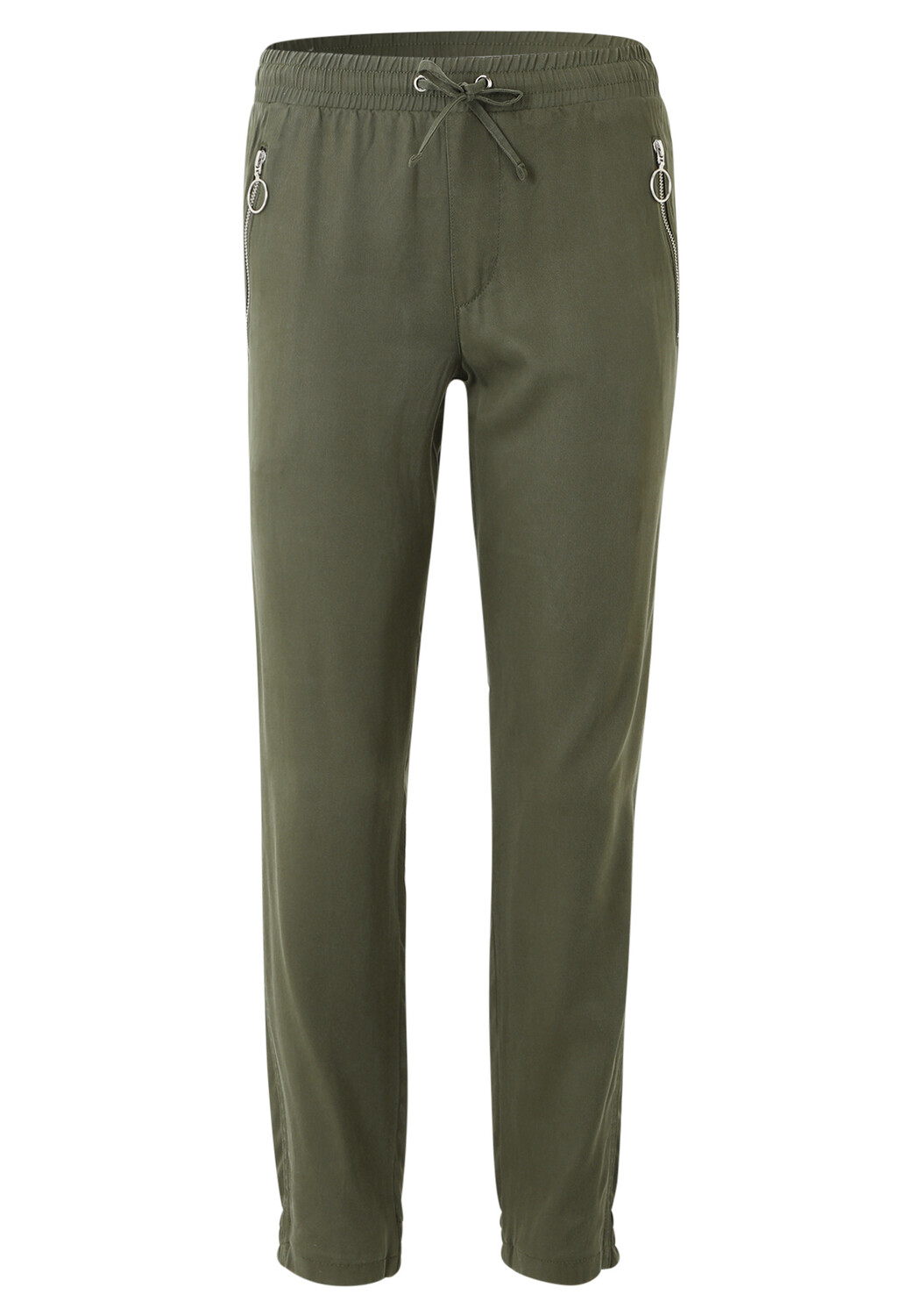 

Брюки CARTOON Casual Hose mit Reißverschlusstaschen, темно-зеленый