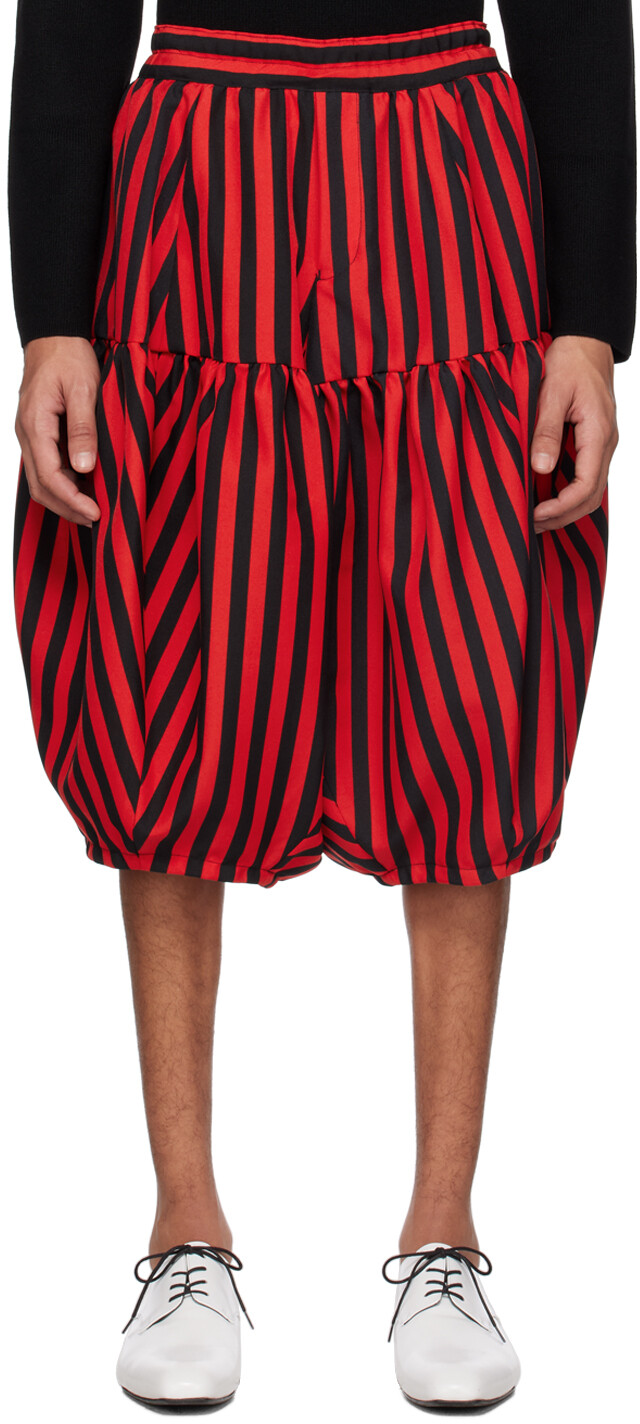 

Красно-черные брюки в полоску Comme des Garçons Homme Plus