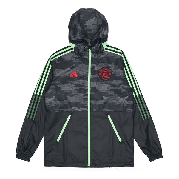 

Куртка Adidas Manchester United Football Leisure Sports Hooded Black, Черный