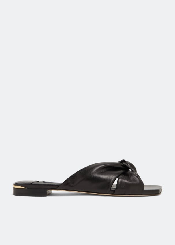 

Сандалии JIMMY CHOO Avenue flat sandals, черный