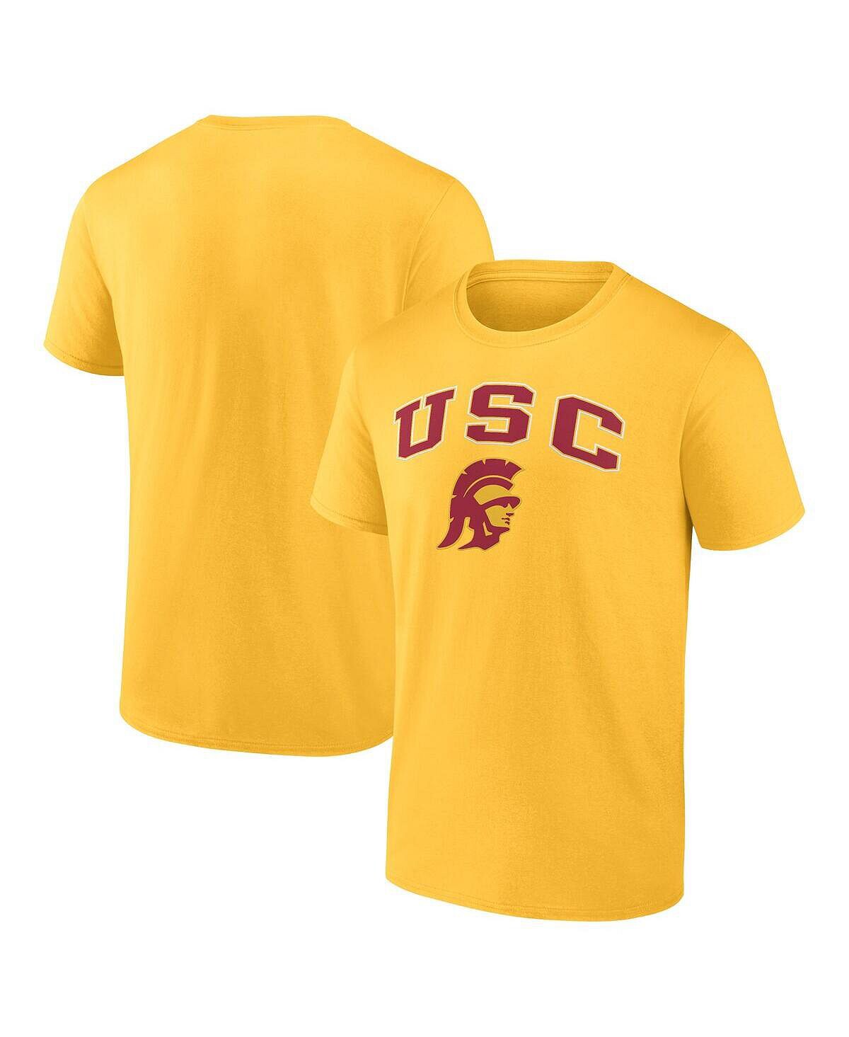 

Мужская золотая футболка с логотипом USC Trojans Campus Fanatics, Желтый
