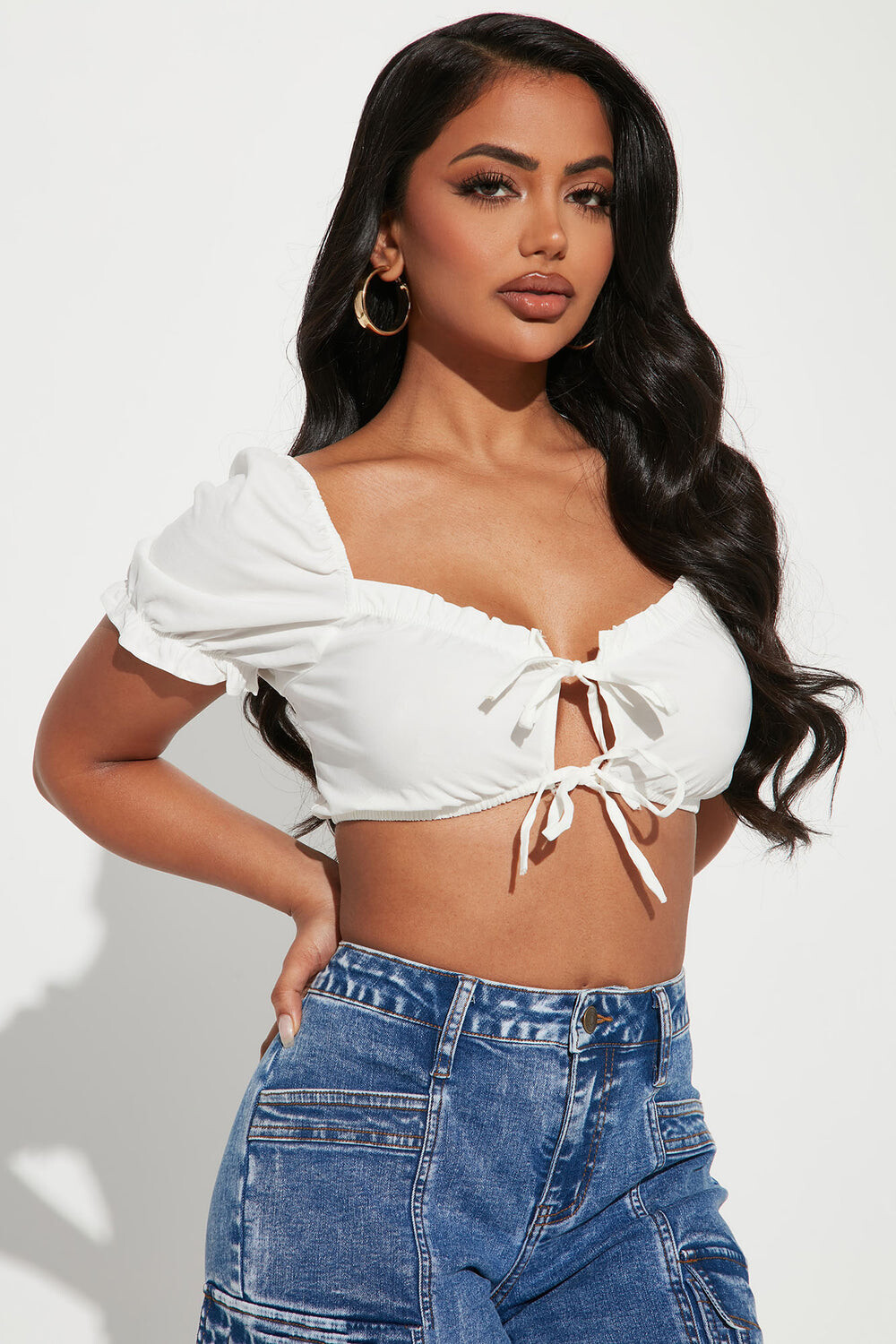 

Топ Fashion Nova BT02986, белый