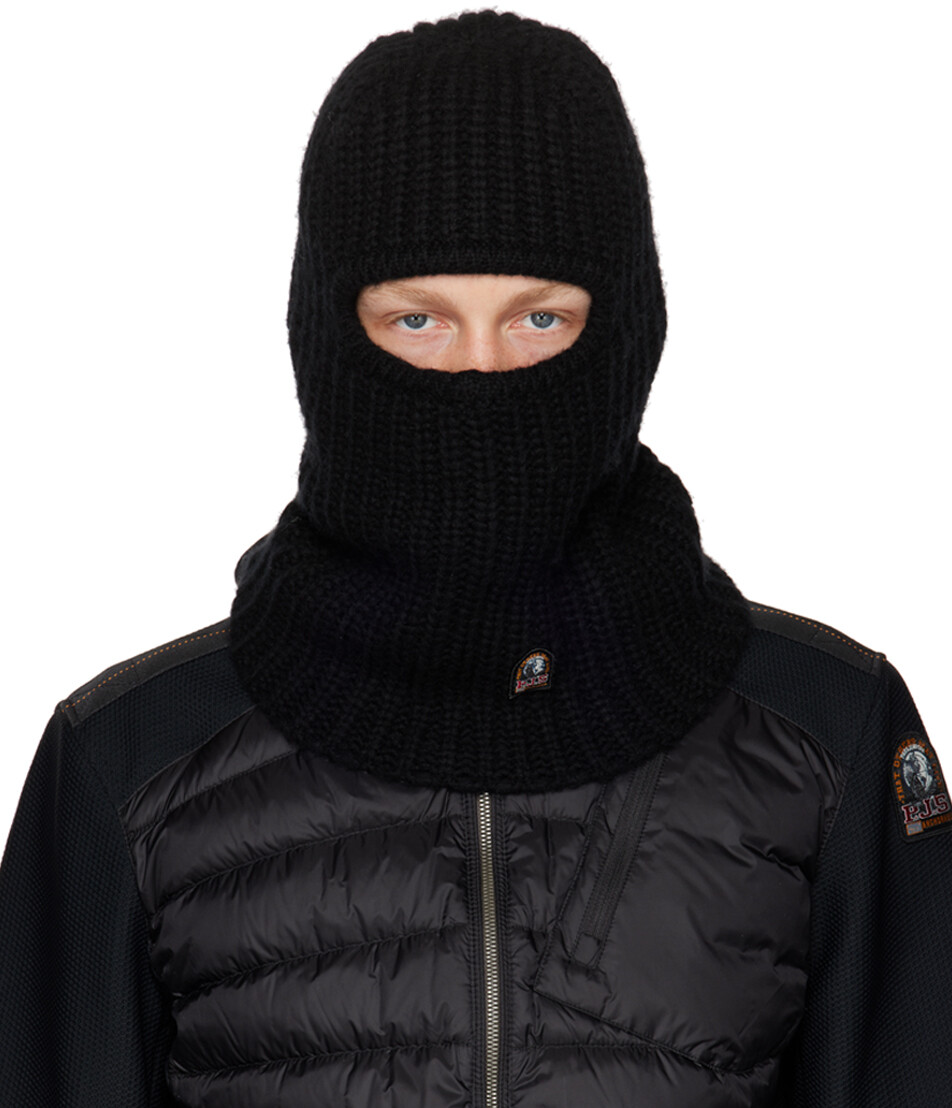 

Черная балаклава в рубчик Parajumpers