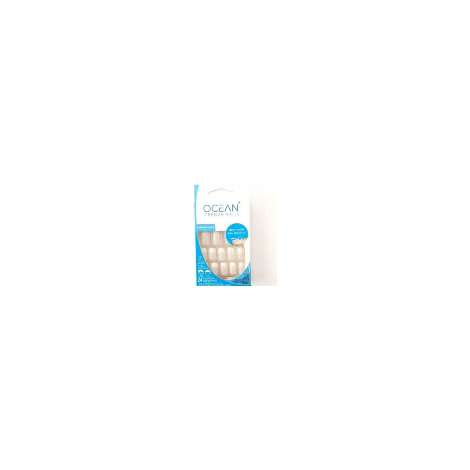 

Ocean White False Nail Set