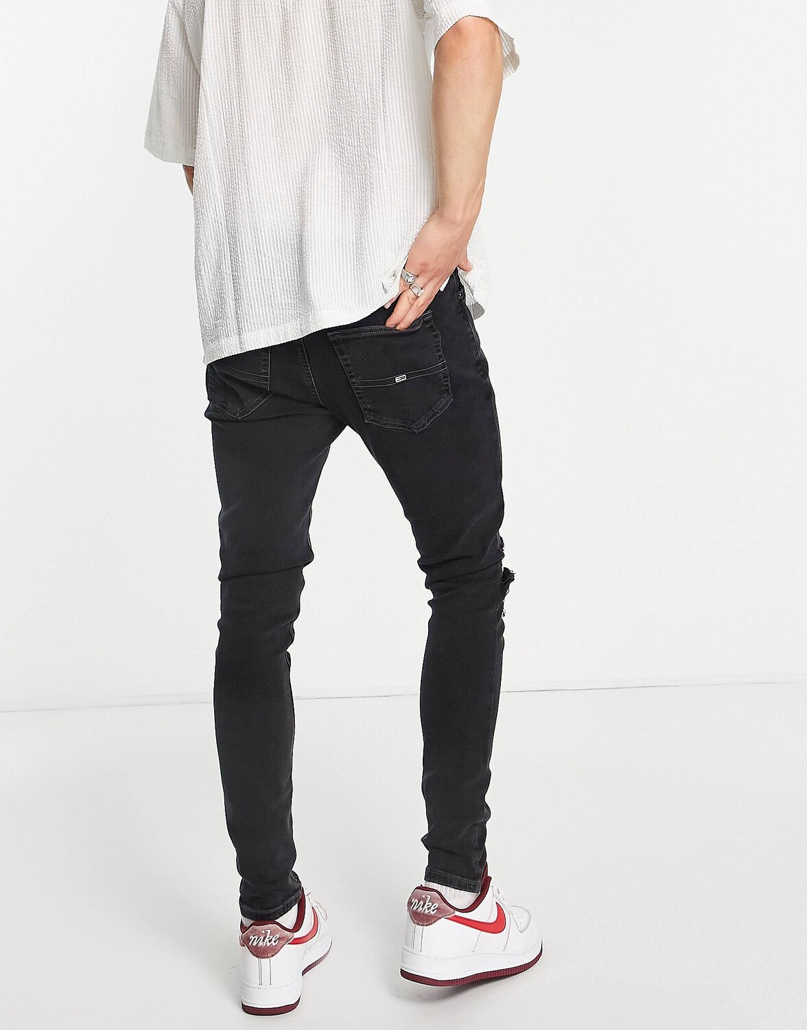 

Черные суперскинни из смесового хлопка Tommy Jeans finley - BLACK