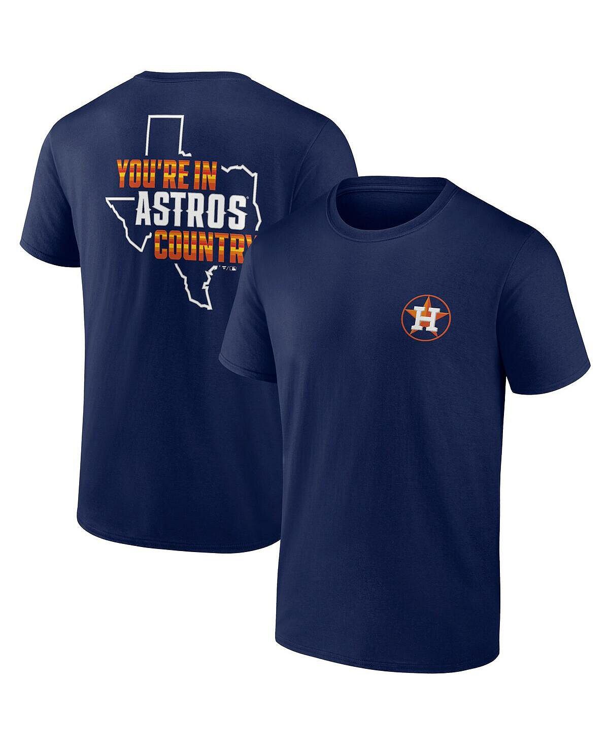 

Мужская фирменная темно-синяя футболка houston astros iconic bring it Fanatics, синий