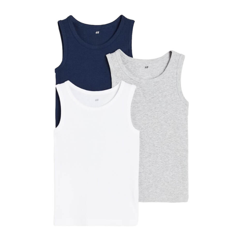 

Комплект из 3 футболок H&M, темно-синий