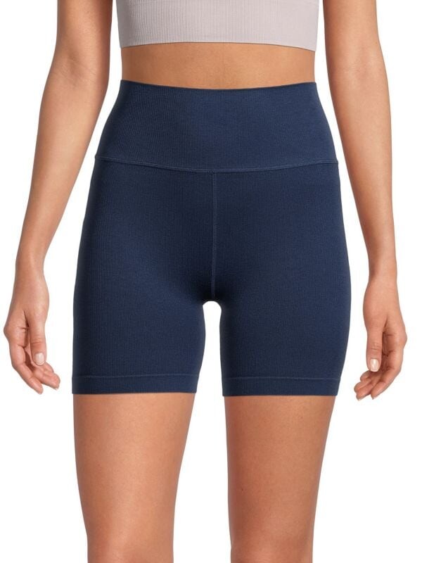 

Шорты в Рубчик Pure Navy с высокой талией, deep sea
